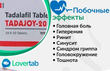 Побочные эффекты Tadajoy Побочные эффекты Tadajoy